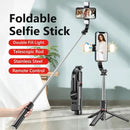 Tripé Selfie Stick com Luz LED Keelead – Bluetooth, Portátil e Ajustável (45,66 Polegadas)